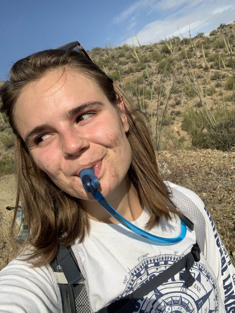 Make sure to stay hydrated when hiking Wasson Peak