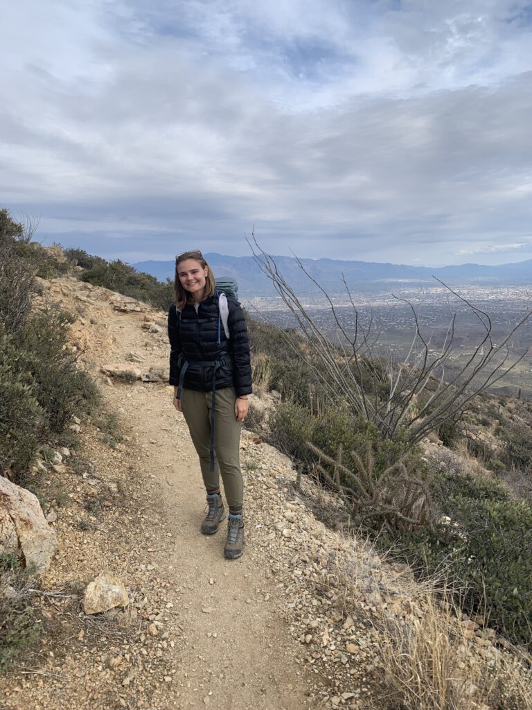 Standing towards the top of Wasson Peak!