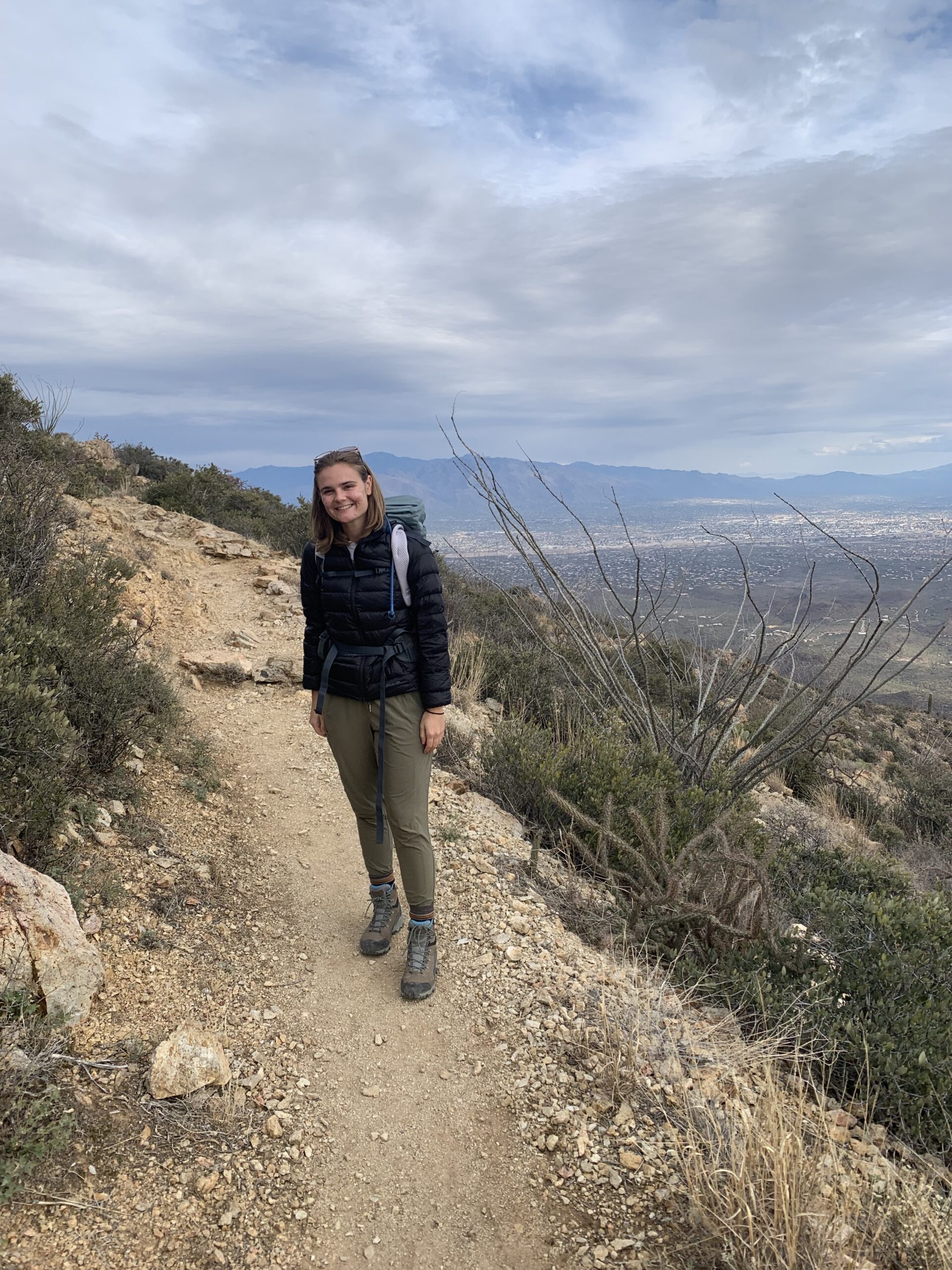 Standing towards the top of Wasson Peak!
