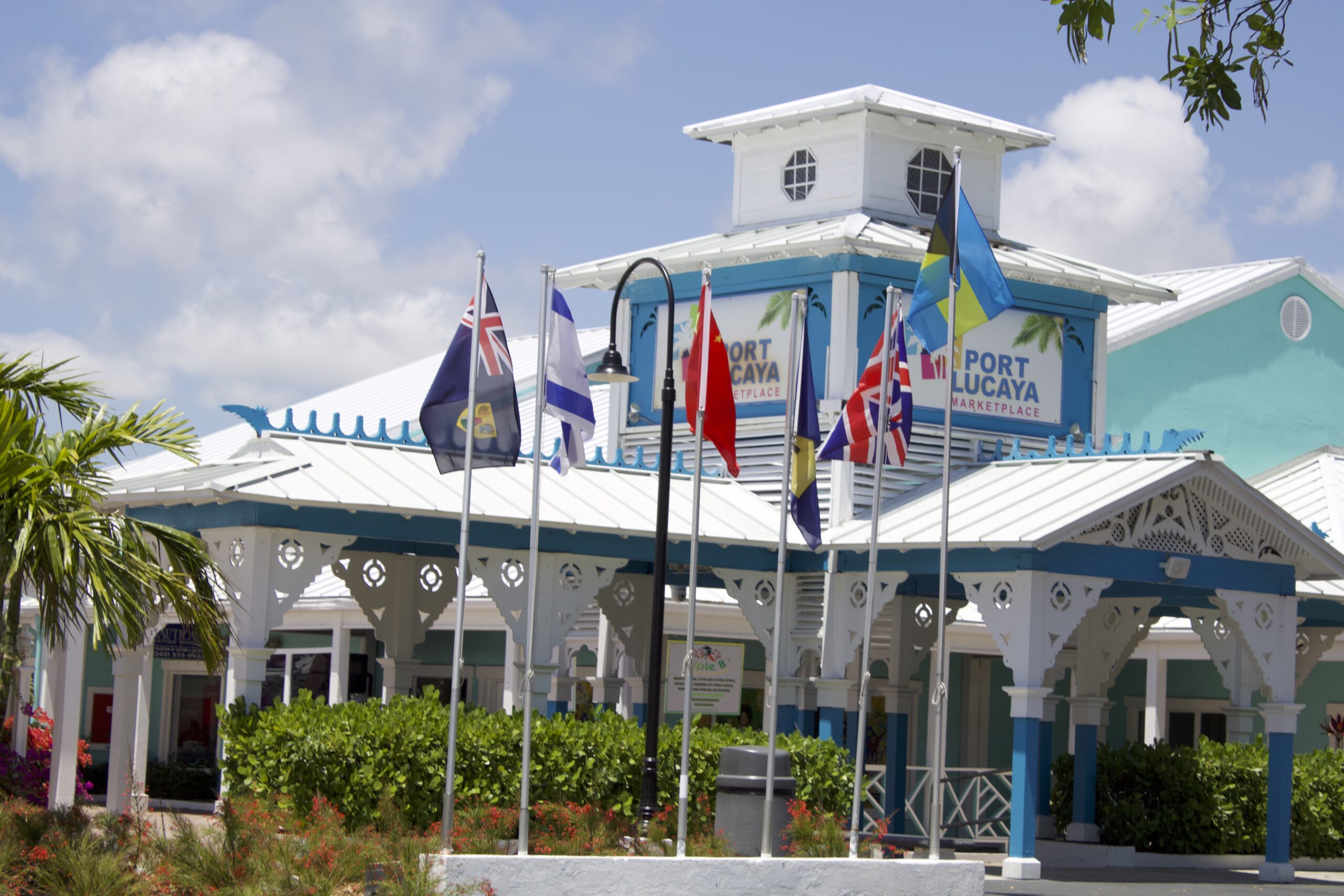 Photo of the Port Lucaya Marketplace entrance on Grand Bahama Island