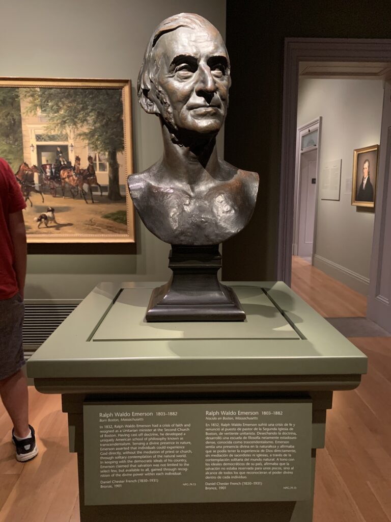 Statue of Emerson at the National Portrait Gallery