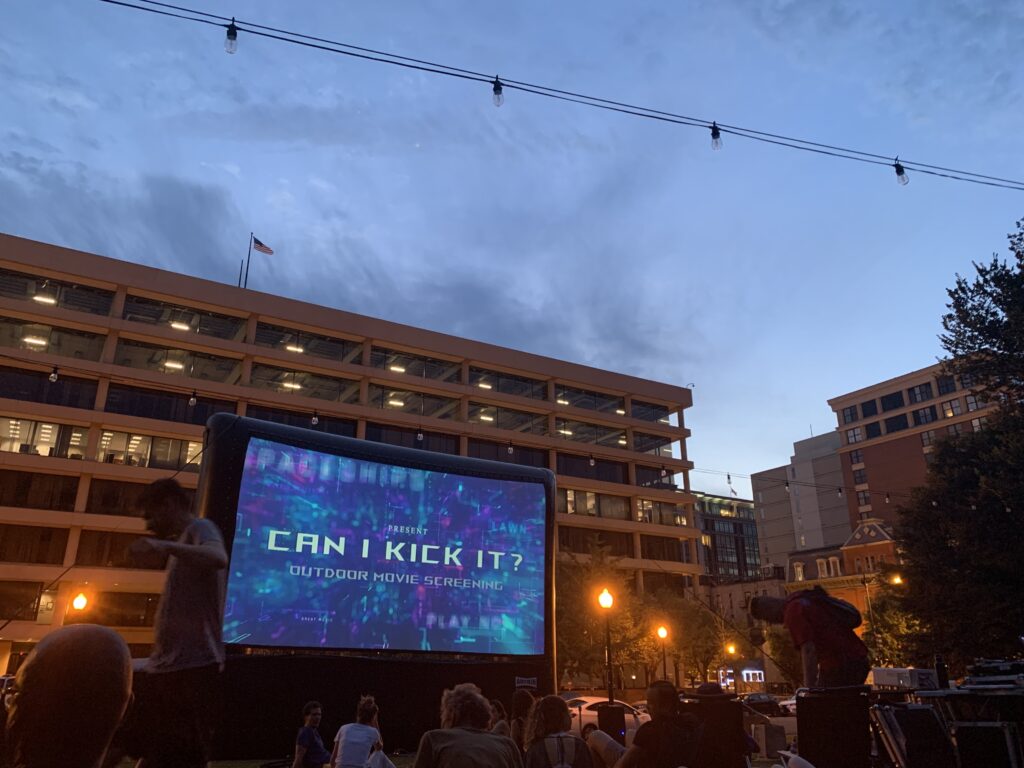 Outdoor Movie photo I took in DC one summer