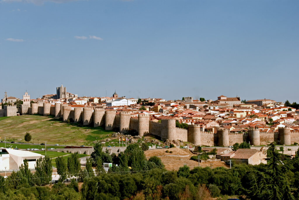 The beautiful medieval city of Avila Spain