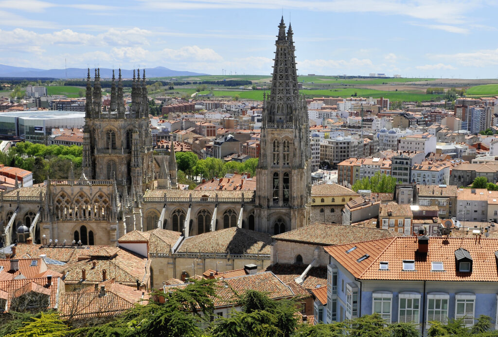 Overview of the city of Burgos Spain