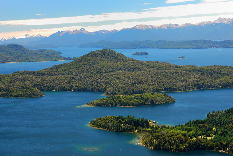 Beautiful overview of the Lake District in Argentina
