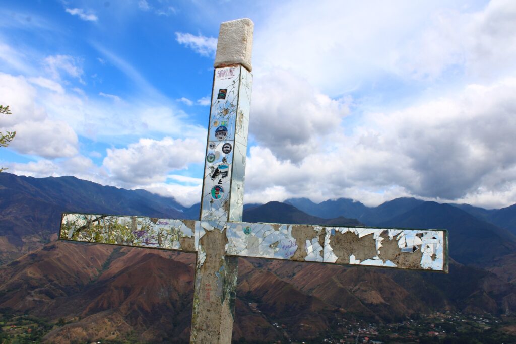 Cross in Vilcabmaba during a hike