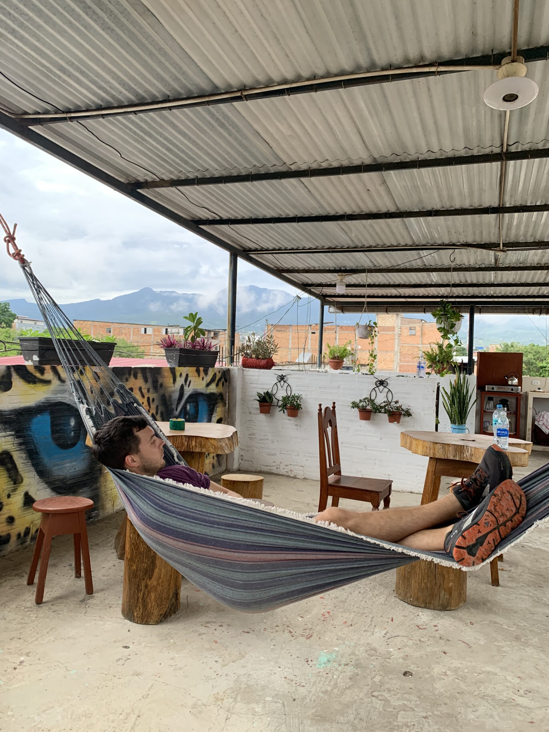 Dylan on a hammock in Tarapoto